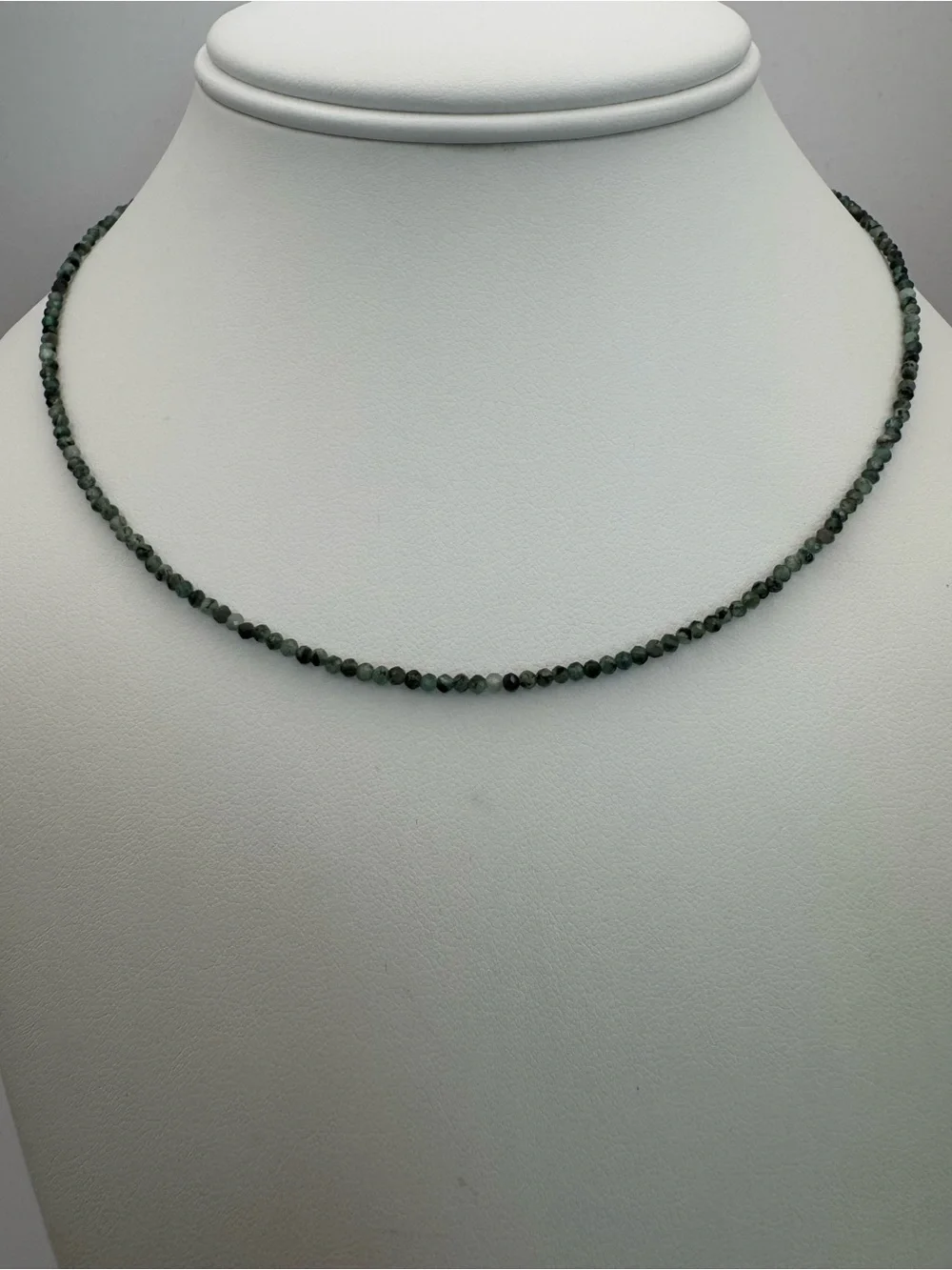 Emerald Gemstone Necklace (S925)